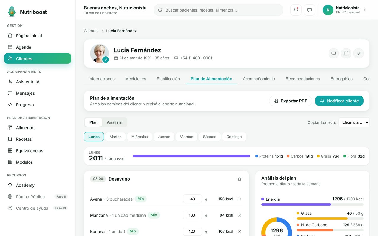 Armás el plan en minutos y lo mandás con tu marca